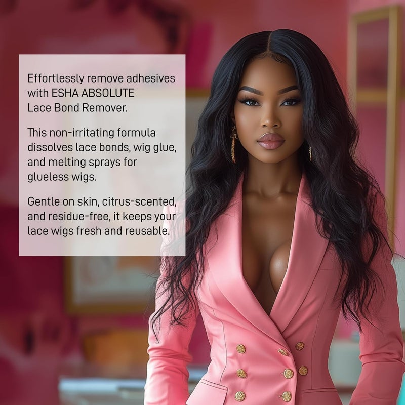 ESHA Absolute Lace Bond Remover (60ML) - Non-Irritating Formula - Highly Effective - Adhesive, Extension, & Lace Remover - Quick Removal - Image 5